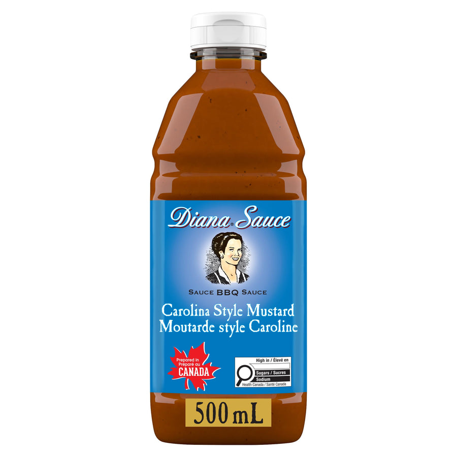 Diana Carolina Style Mustard BBQ Sauce – 2 x 500 mL - Canadian Distribution - Ships Free Within Canada on Orders Above CAD $199