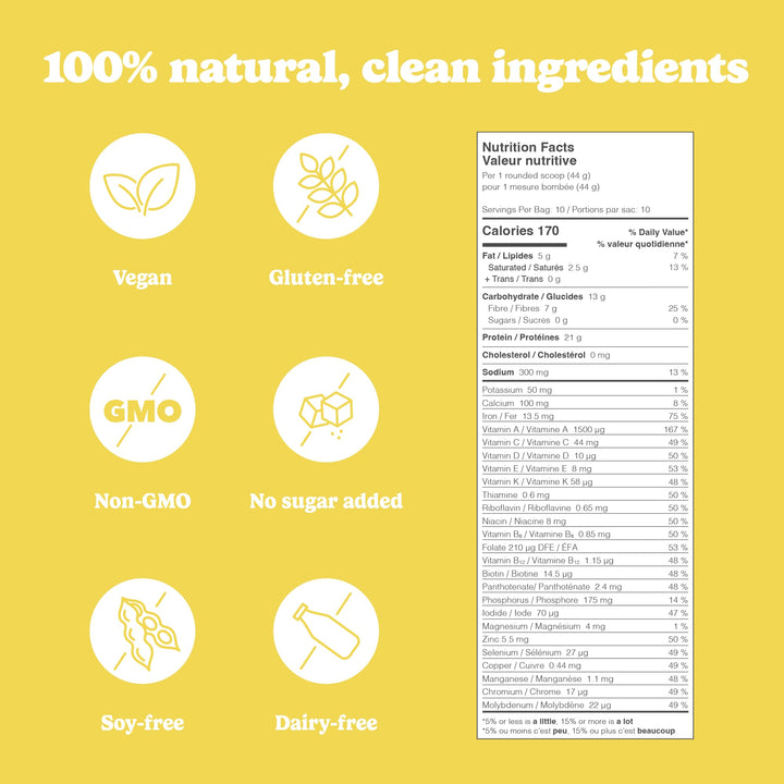 Good Protein – Bananas & Cream All-in-One Vegan Protein Powder – 880g