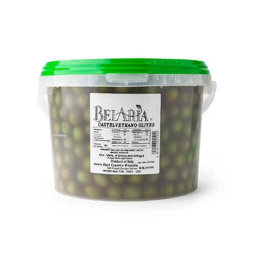 Castelvetrano Olives With Pits - 10 lb Case - CW Canada - Canadian Distribution