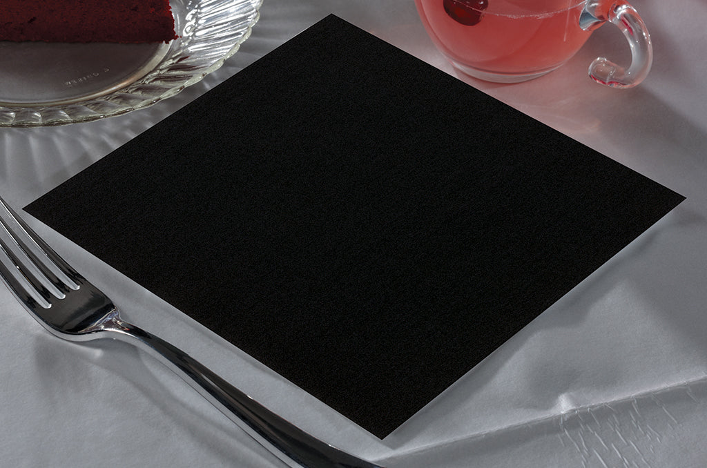 Napkin 16 x 17 Black Linen-Like - 4 x 75 count - Hoffmaster Food - Packaging and Accessories - Restaurant Supplies and Equipment - Canadian Distribution