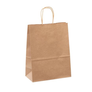 Bag Paper Handle Twisted 10 x 5x13 Kraft - 1 x 250 count - Calibre Marketi - Packaging and Accessories - Restaurant Supplies and Equipment - Canadian Distribution