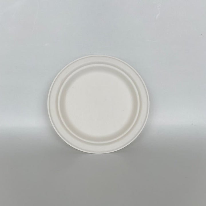 Sugarcane Plate - 6/7/9/10 inch - 1000cs BPI - Disposable Take Away Food Packaging - Canadian Distribution