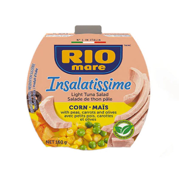 RIO MARE - LIGHT TUNA WITH CORN 18x160 GR