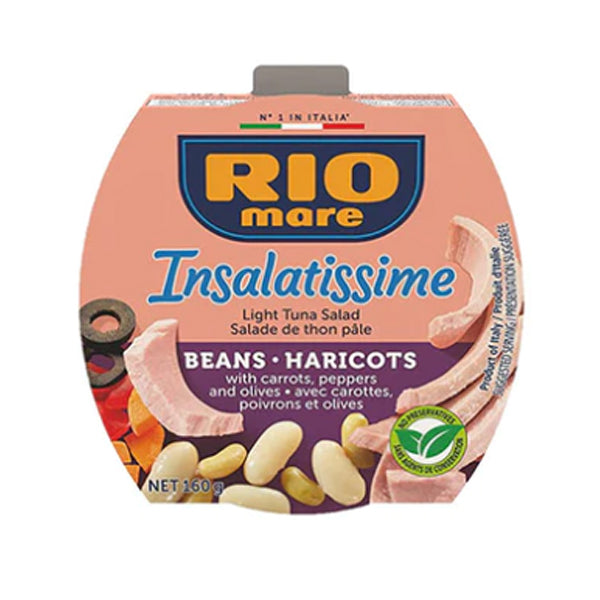 RIO MARE - LIGHT TUNA  INSALATISSIMA WITH BEANS 18x160 GR