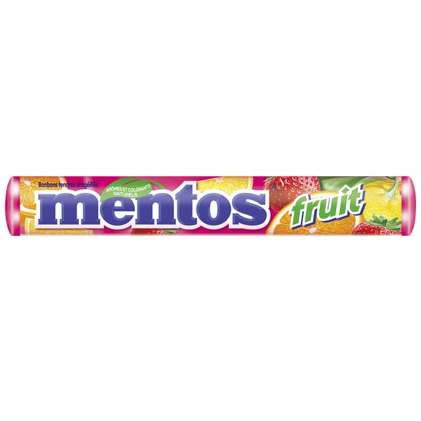 Fruit Mint Rolls - 80 × 37.4 g - Mentos - Canadian Distribution
