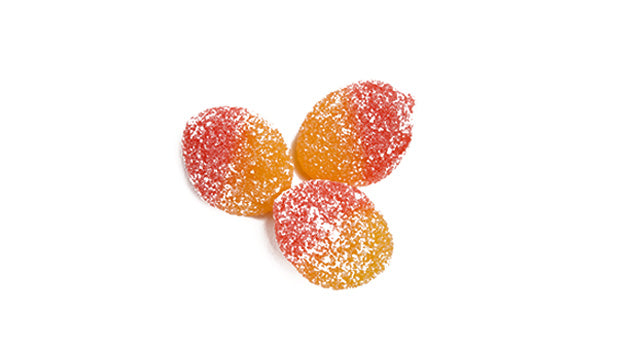 Candy Sour Peach Slices - 22 LB Box - Canadian Distribution