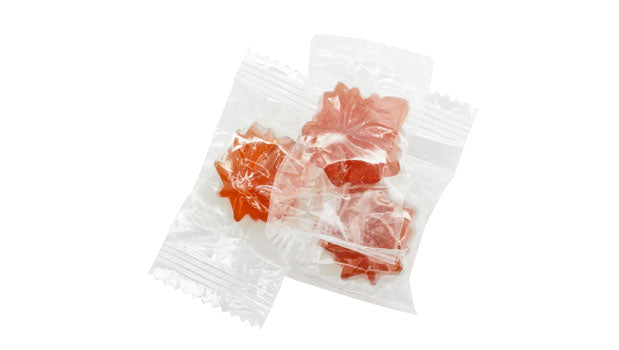 Maple Leaf Hard Candies made with Pure Maple Syrup - 27 LB Box - Canadian Distribution