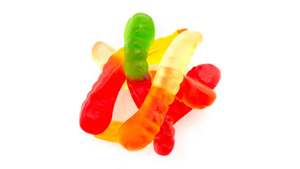 Albanese 2" Mini Gummy Worms - 20 LB Box - Canadian distribution