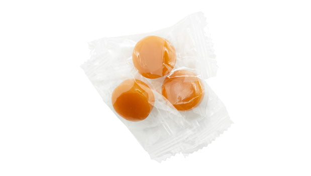No Sugar Added Caramel Candies - Individually Wrapped - 11 LB Box - Canadian distribution
