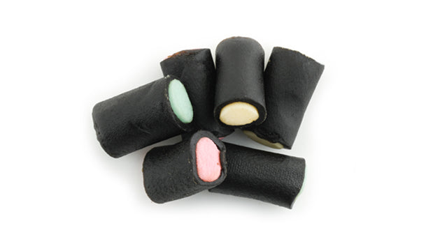 Fruit flavored Finnish filled licorice bites - 7.72 LB Box - Canadian distribution
