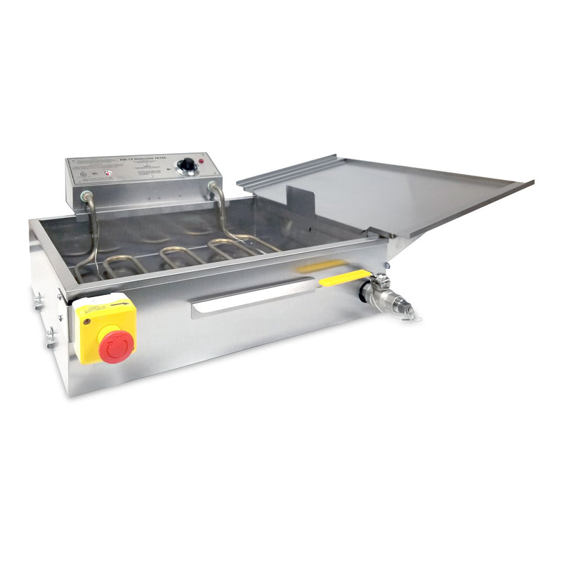 FW-12 Fryer with Drain (Hydro approved)  - Gold Medal - Made in the USA