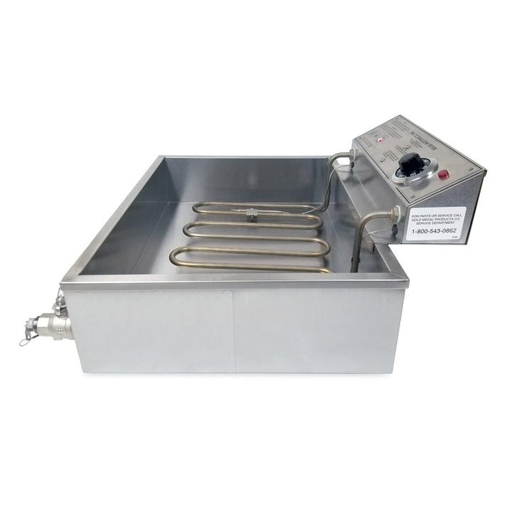 FW-12 Fryer with Drain (Hydro approved)  - Gold Medal - Made in the USA