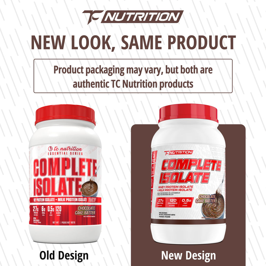 Complete Isolate – Protein Powder – Chocolate Cake Batter – 27 Servings – Zero sugar