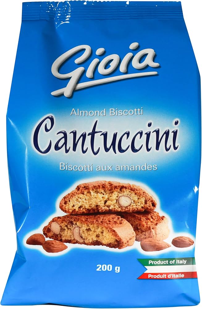 Cookie Biscotti Cantuccini - 12 x 250 g - Gioia Products - Restaurant and Foodservice Ingredients - Canadian Distribution