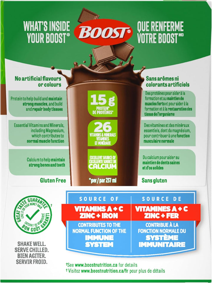 BOOST – High Protein Meal Drink – Chocolate – 24 x 237 ml