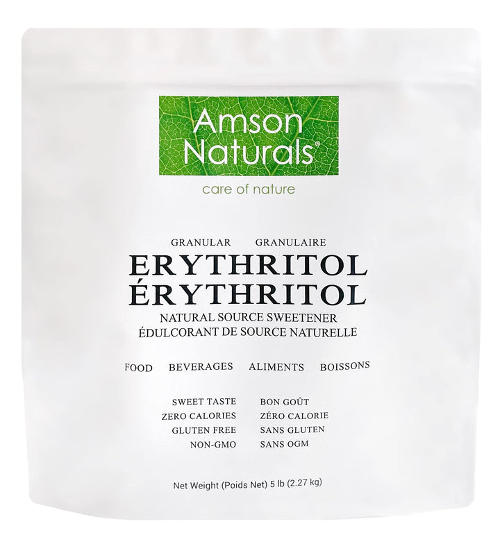 Amson Naturals – Erythritol – Granular Sweetener – 5 lb