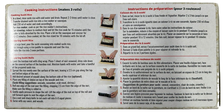 Kit de préparation de sushis familial asiatique, facile à utiliser, pour les fêtes, amateur de sushis 283g