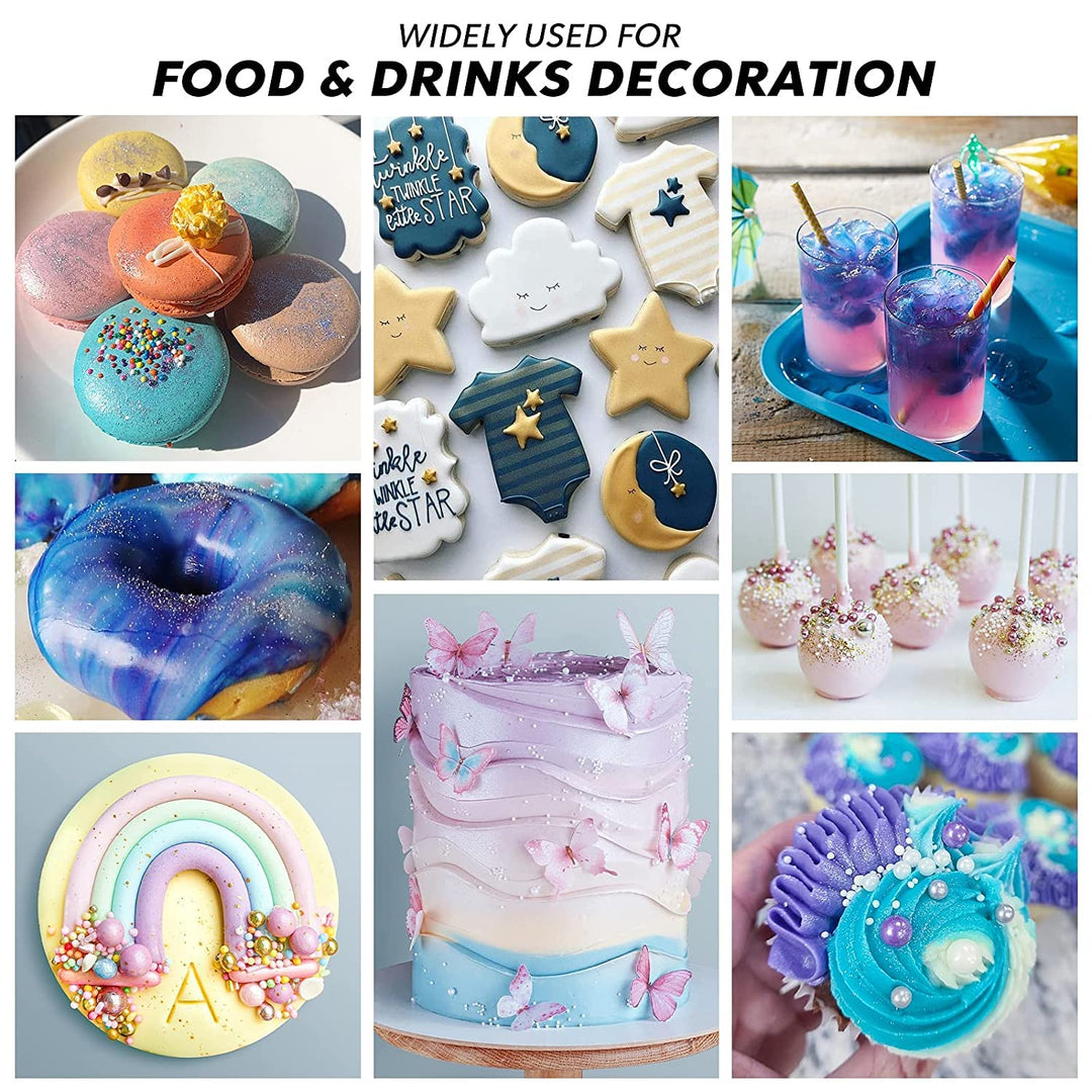 Nomeca – Edible Glitter – 10 Colours – 5g Each – Food grade shimmer