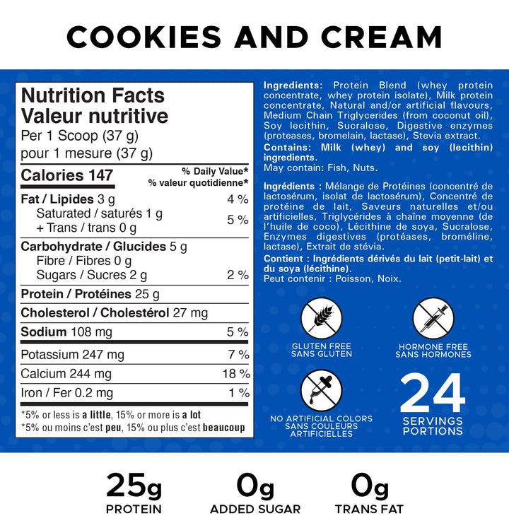 Revolution Nutrition – High Whey Isolate Protein Powder – Cookies & Cream – 2LB