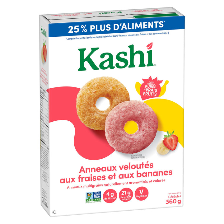 Kashi Strawberry Banana Smoothie Loops 2 x 360g - Canadian Distribution - Ships Free Within Canada on Orders Above CAD $199
