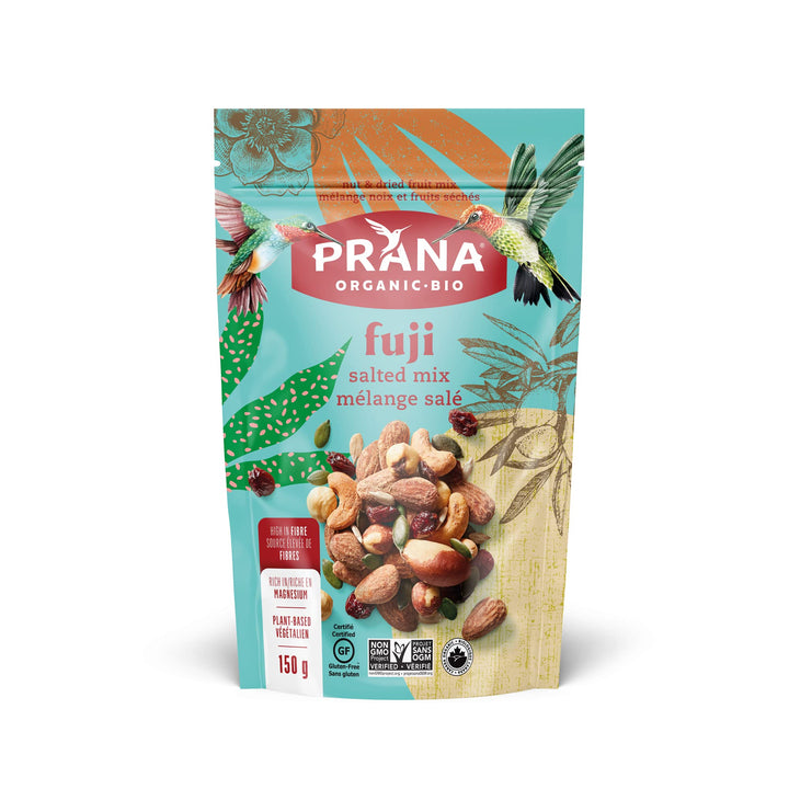 Prana Organic Fuji Fruit & Nut Trail Mix – 2 x 150g - Canadian Distribution - Ships Free Within Canada on Orders Above CAD $199