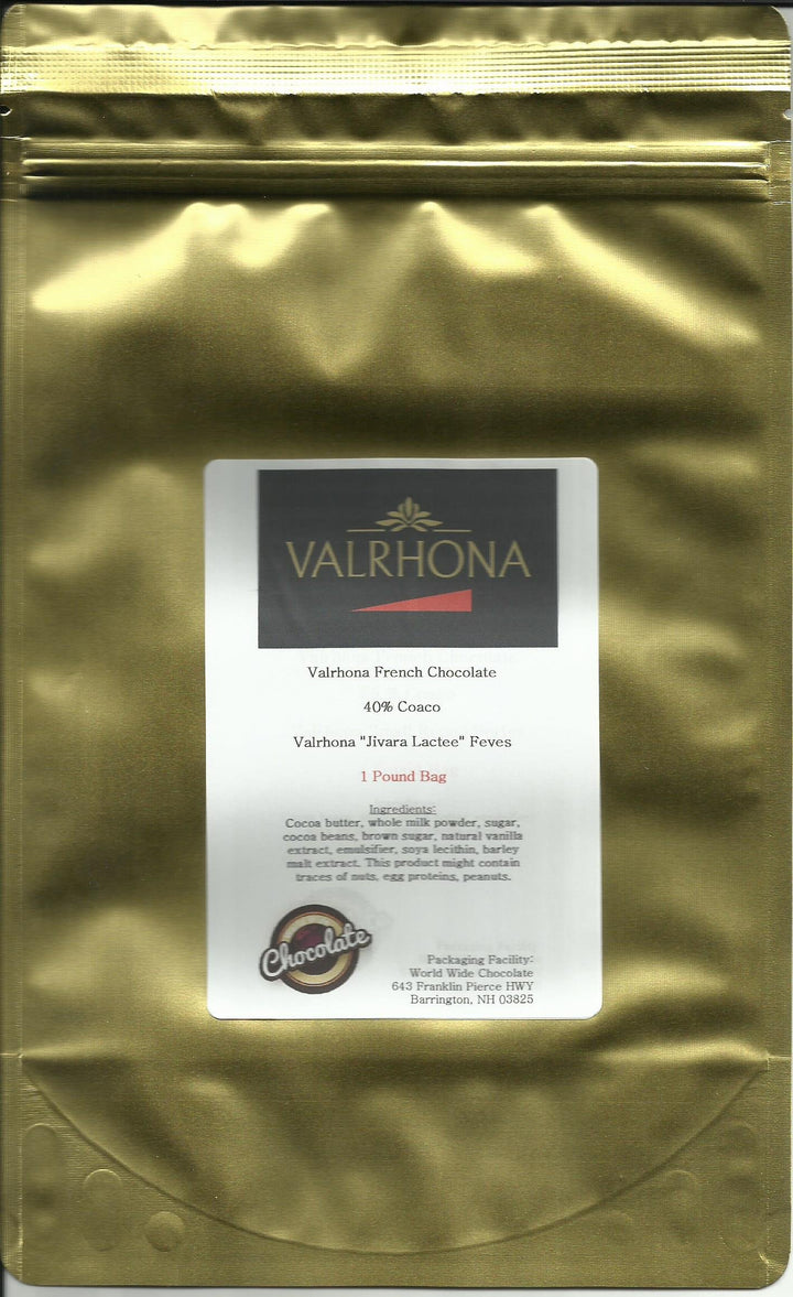 Valrhona 4658 Jivara Callets de chocolat au lait 40% 0,5 kg