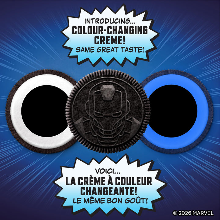 Marvel Oreo Stuf of Legends Colour-Changing Creme Cookies, 2 x 303g Limited Edition - Canadian Distribution - Ships Free Within Canada on Orders Above CAD $199