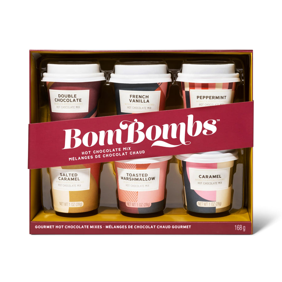 Bombombs – Hot Chocolate Mix Gift Set – Mini Cup Packs – Set of 6