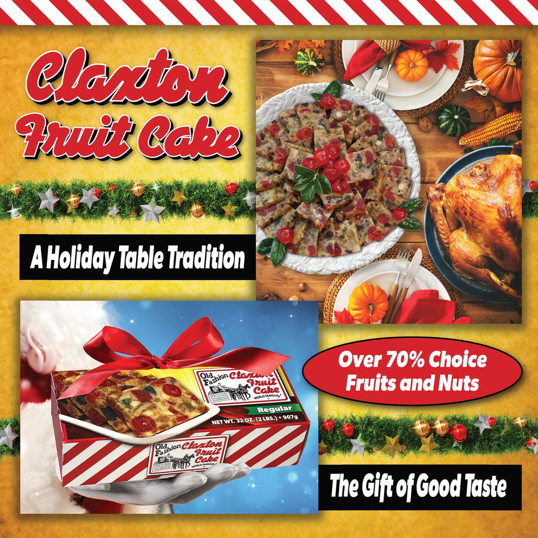 Claxton – Fruit Cake – Dark Recipe – 3 × 1 lb