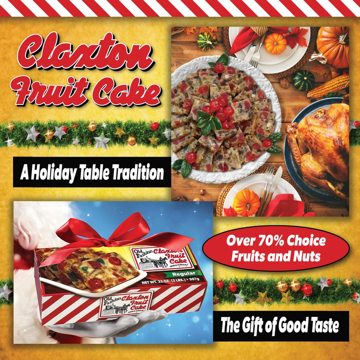 Claxton – Fruit Cake – Dark Recipe – 3 × 1 lb