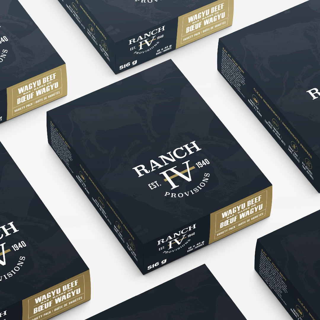 Thrive Provisions – Wagyu Beef Bars – Variety Pack – 12 × 43 g
