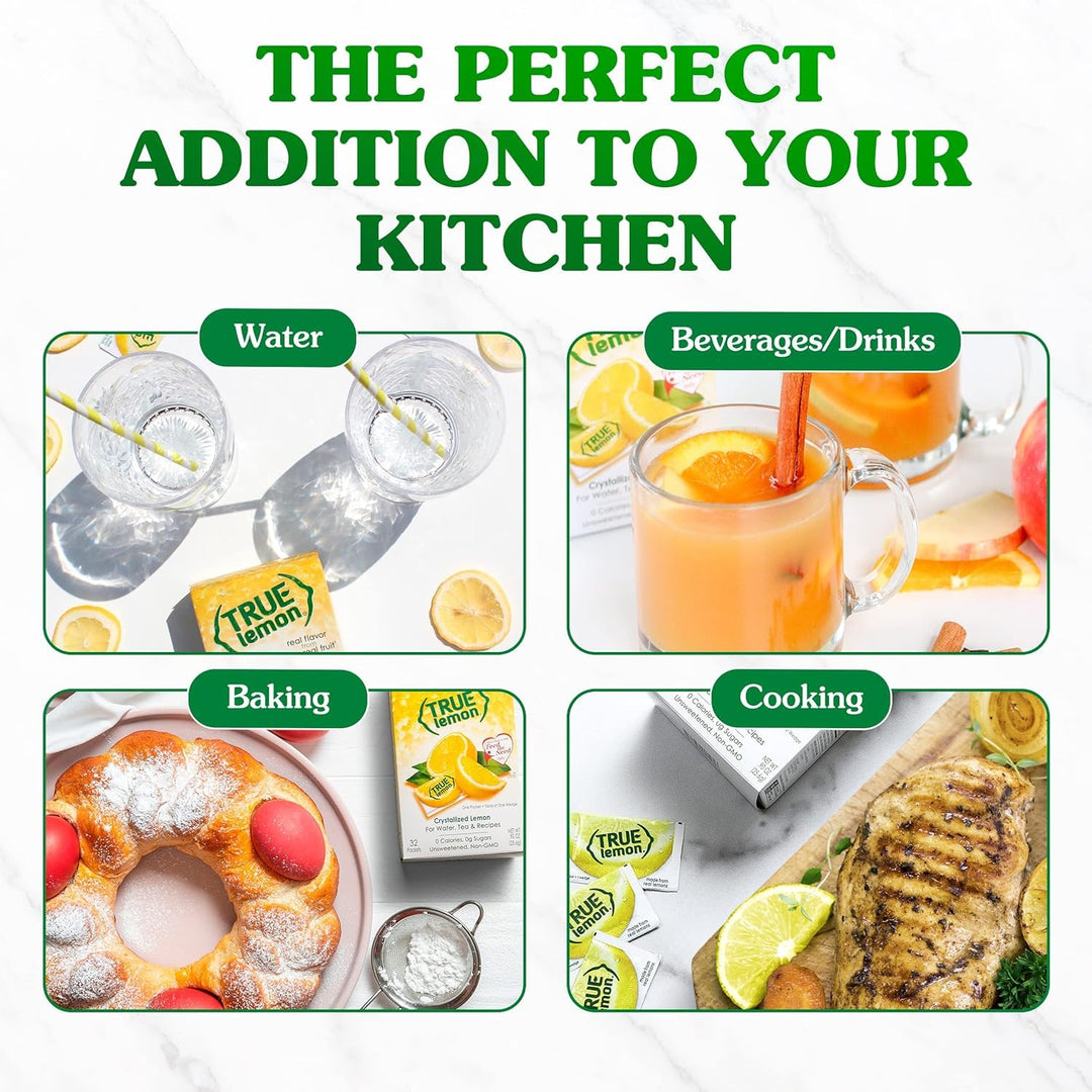 True Lemon – Water Enhancer – Lemon, Sugar-Free – 100 Pack x 2