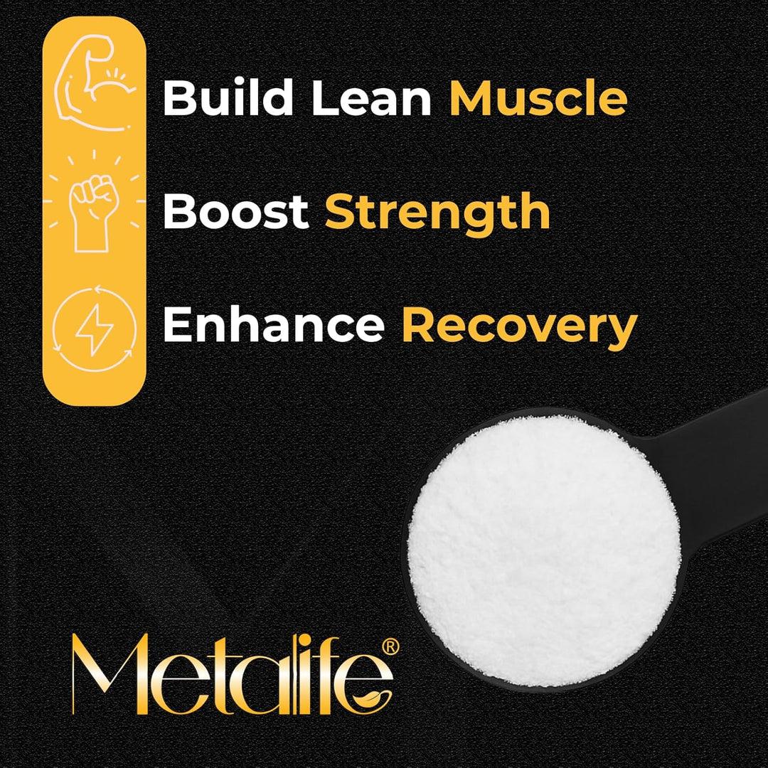 MetaLife – Creatine Monohydrate Powder – Unflavored – 1000 g, 200 Servings
