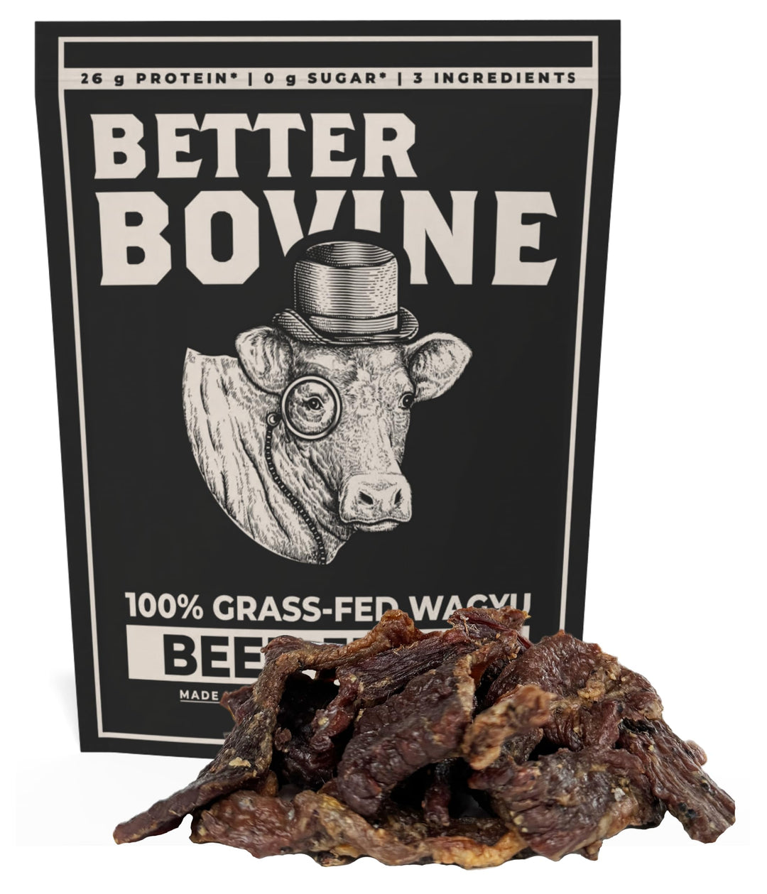 Better Bovine – Wagyu Beef Jerky – Salt & Pepper – 5 Pack
