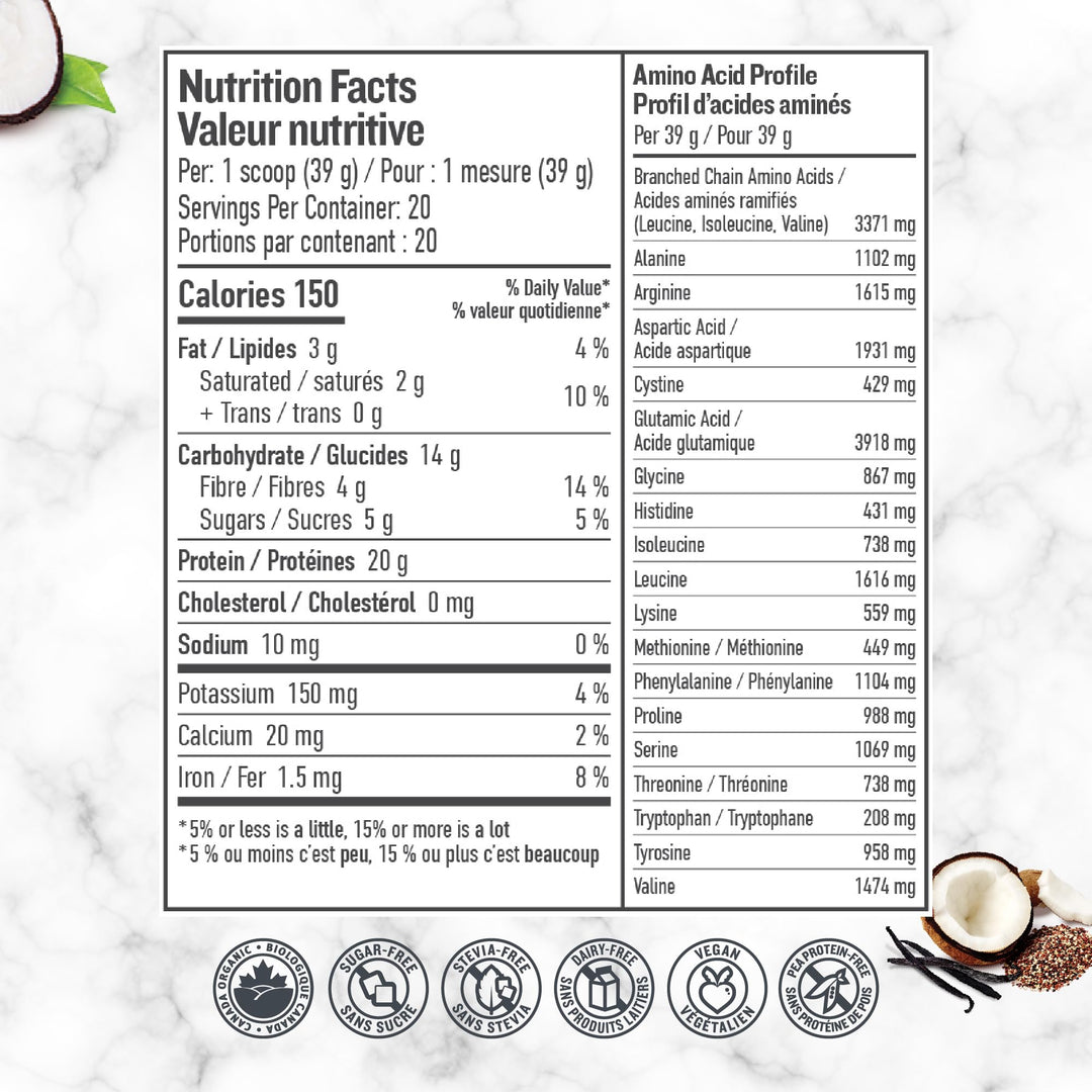 Botanica – Organic Vegan Perfect Protein – Vanilla – 780g