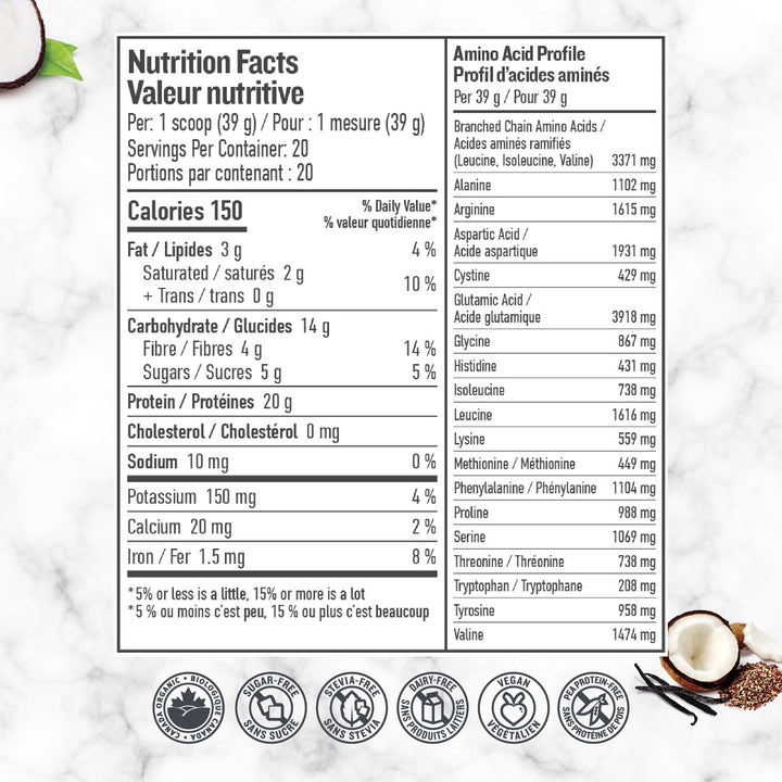 Botanica – Organic Vegan Perfect Protein – Vanilla – 780g