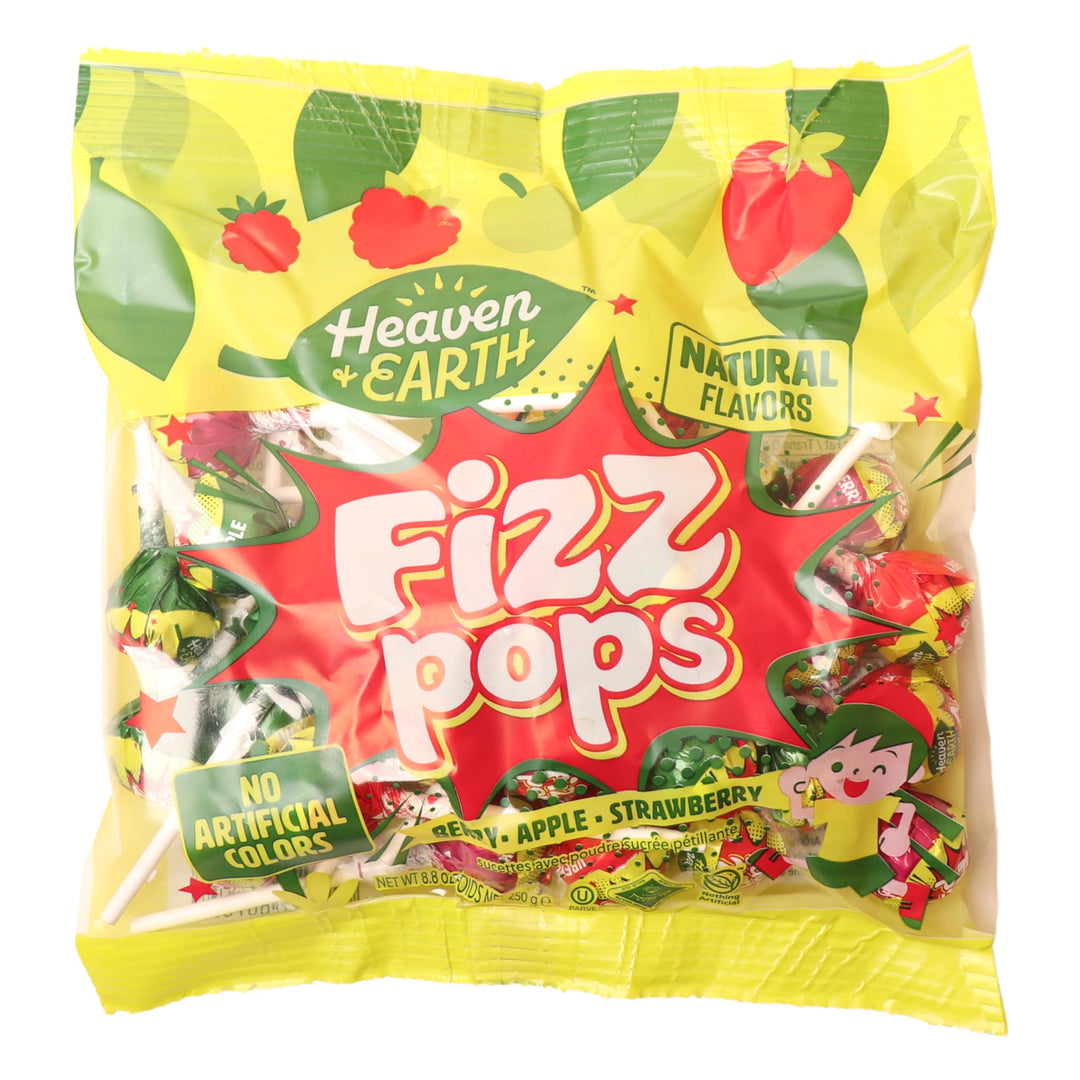 Heaven Earth Fizz Pops Lollipops 2 X 250g Canadian Distribution heaven-earth-fizz-pops-lollipops-2-x-250g-canadian-distribution