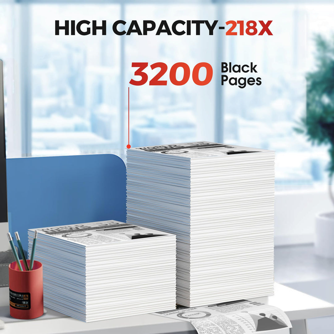 SUDLTO 218X W2180X Black Toner Cartridges with Chip - High Yield 2-Pack for HP Color LaserJet Pro MFP - Canadian Distribution - Ships Free Within Canada on Orders Above CAD $199