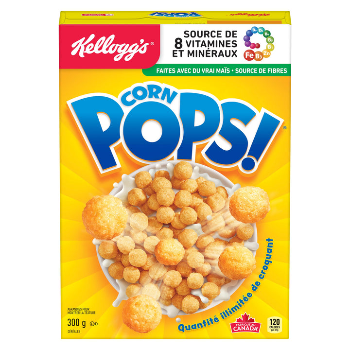 Kellogg's Corn Pops Cereal 2 x 300g - Canadian Distribution - Ships Free Within Canada on Orders Above CAD $199