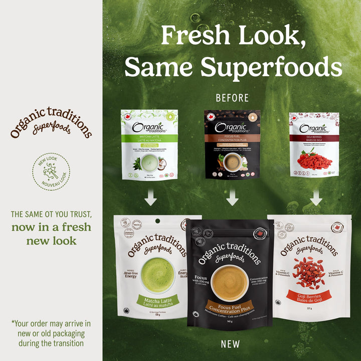 Organic Traditions – Focus Fuel Mushroom Coffee – Instant Blend – 280g