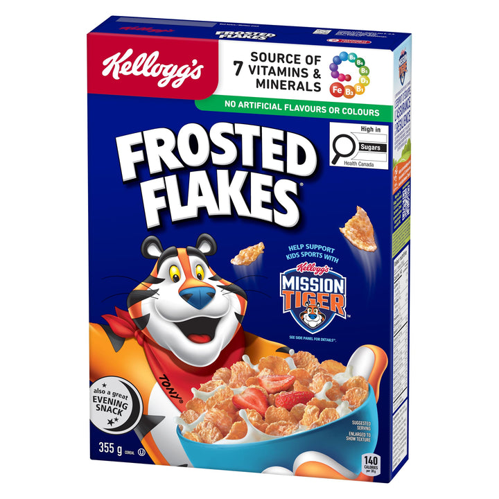 Kellogg's Frosted Flakes® Cereal 2 x 355g - Canadian Distribution - Ships Free Within Canada on Orders Above CAD $199