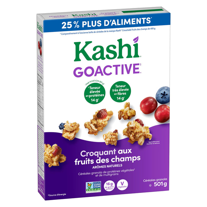 Kashi GoActive Mixed Berry Crunch Granola Cereal 2 x 501g - Canadian Distribution - Ships Free Within Canada on Orders Above CAD $199