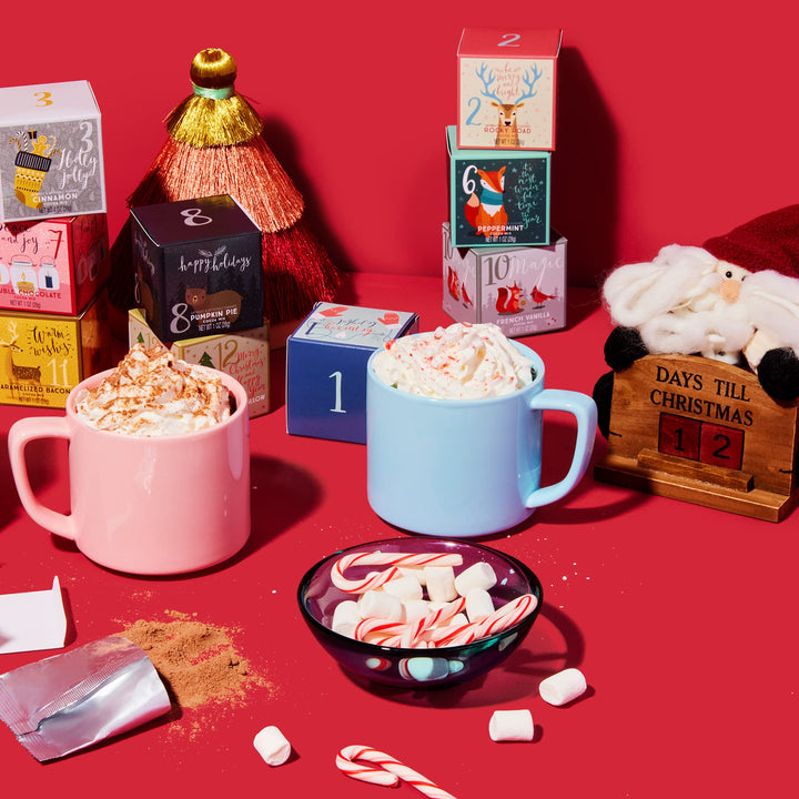 Thoughtfully Gourmet – Hot Chocolate Gift Set – 12 Days of Christmas – 12 Flavours