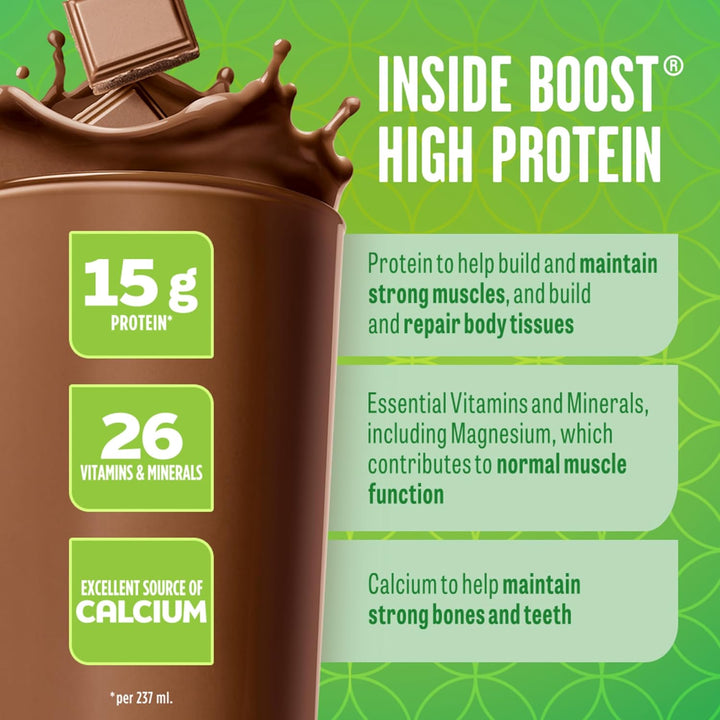 BOOST – High Protein Meal Drink – Chocolate – 24 x 237 ml