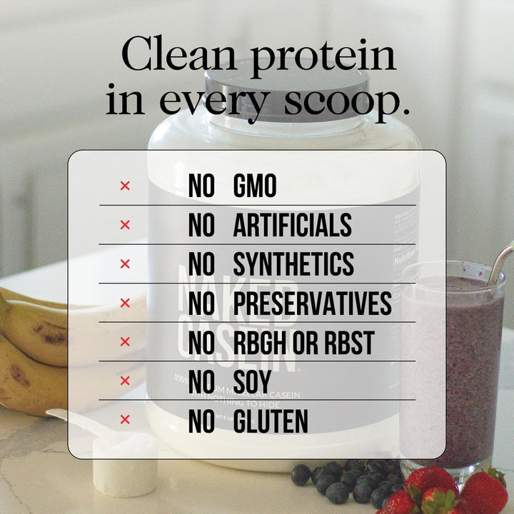 Naked Nutrition – Casein Protein – Unflavoured – 1lb – Micellar casein