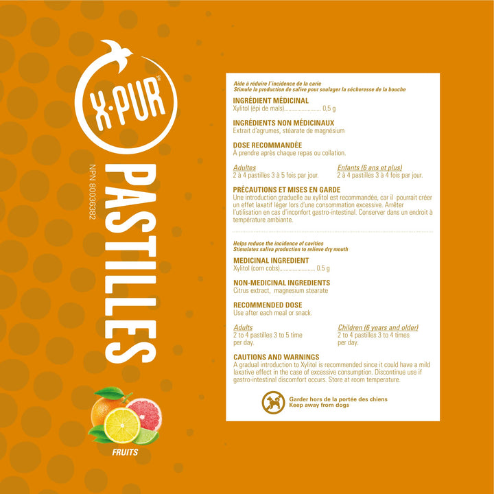 X PUR – Xylitol Breath Mints – Fruit Flavoured – 1000 Count – Helps dry mouth