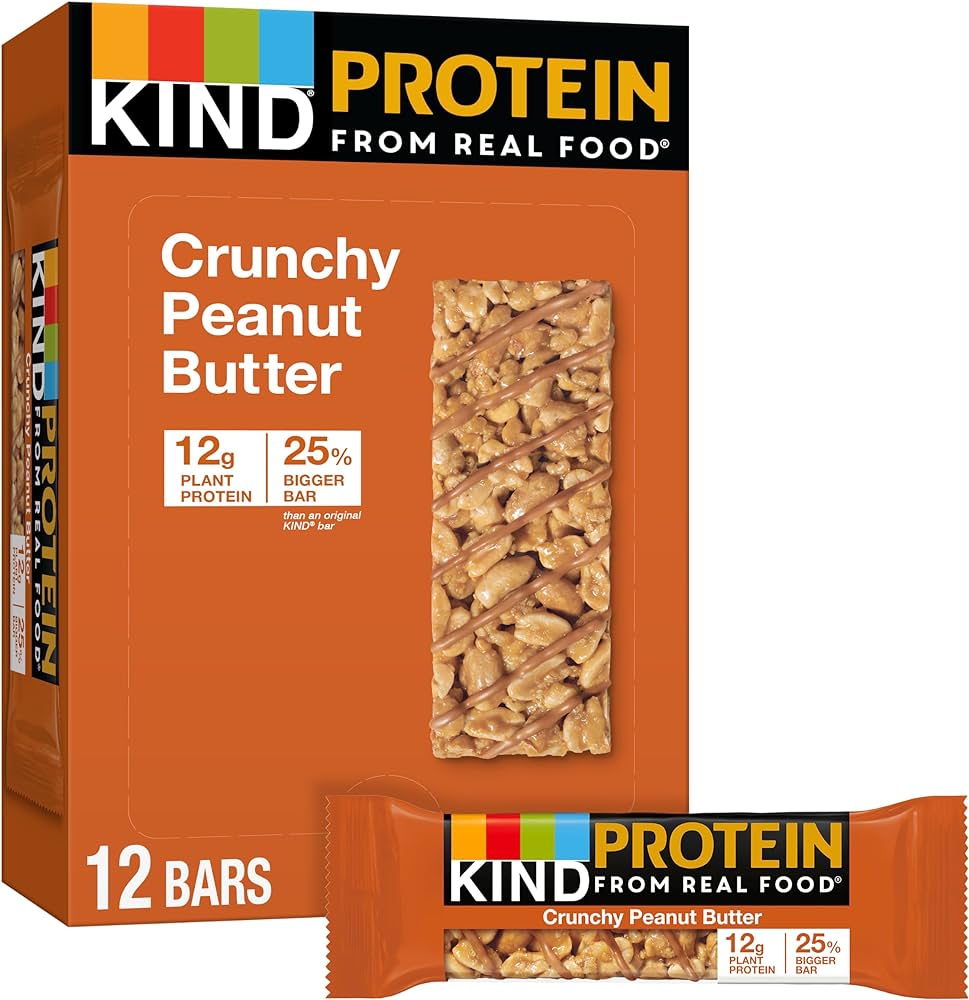 Bar Crunchy Peanut Butter - 6 x 12 count - Kind Llc - Restaurant and Foodservice Ingredients - Canadian Distribution