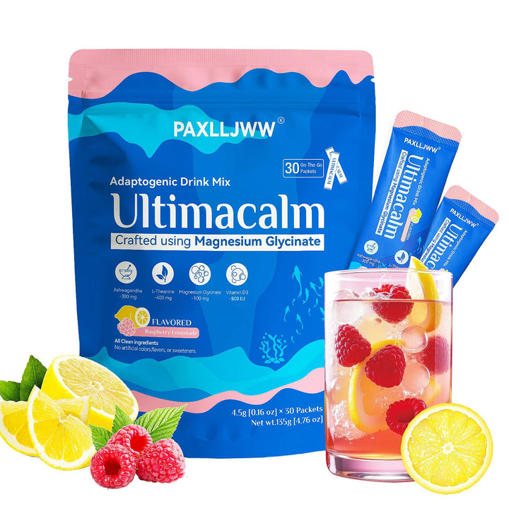 Ultimacalm – Super Cortisol Drink Powder – Raspberry Lemonade – 135g