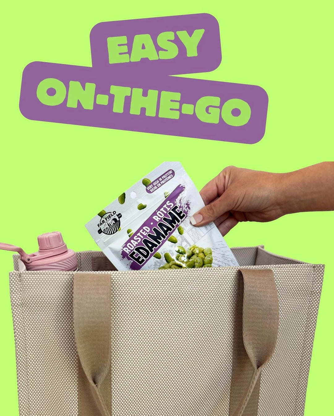 Far Field – Roasted Edamame – Sea Salt – 20 × 26g – High Protein