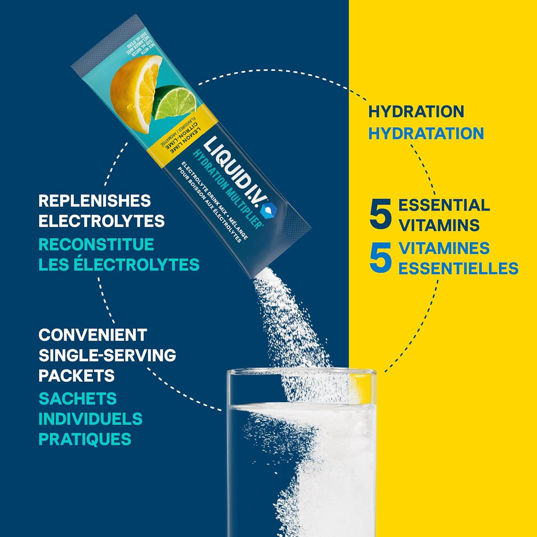 Liquid I.V. – Hydration Multiplier – Lemon Lime – 18 Sticks